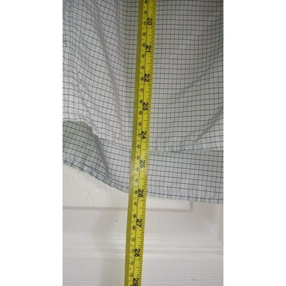 ExOfficio Men's Grid Patter Button Up Shirt Medium - Picture 5 of 5